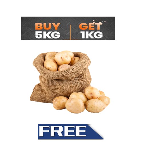 .Potato 5 kg Offer Pack,( 1kg Potato(Small) Free)