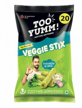 Chips Too Yumm Veggie Stix Sour Cream & Onion 50g