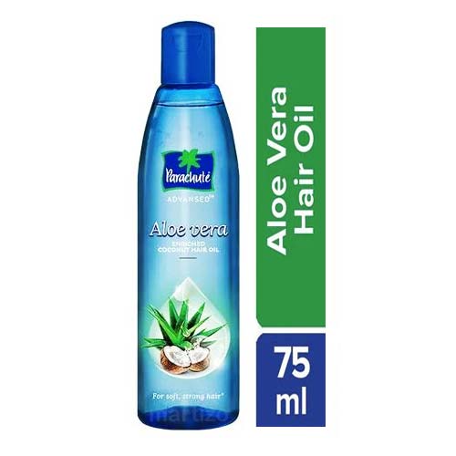 Parachute Aloe Vera Coconut Hair Oil 75ml - Parachute Aloe Vera Coconut Hair Oil 75ml -