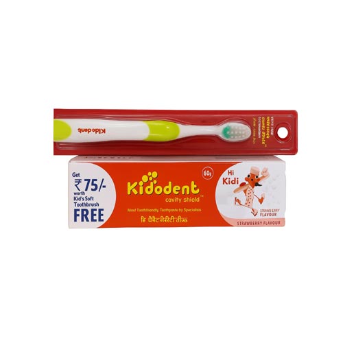 ..Kidodent Cavity Shield Strawberry Flavour 60g (Most Trusted kids Toothpaste by Specialist