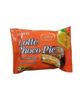 .Lotte Choco Pie Real Orange 25g