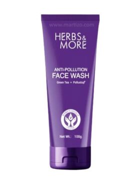 ..Herbs & More Face Wash Anti-Pollution 100g (Green Tea +Pollustop)